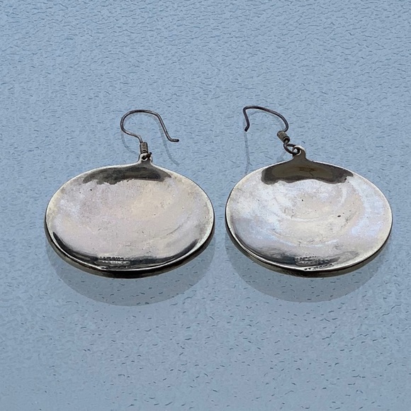 Alpaca Mexico Mother of Pearl Celestial Dangling Earrings - Picture 2 of 3